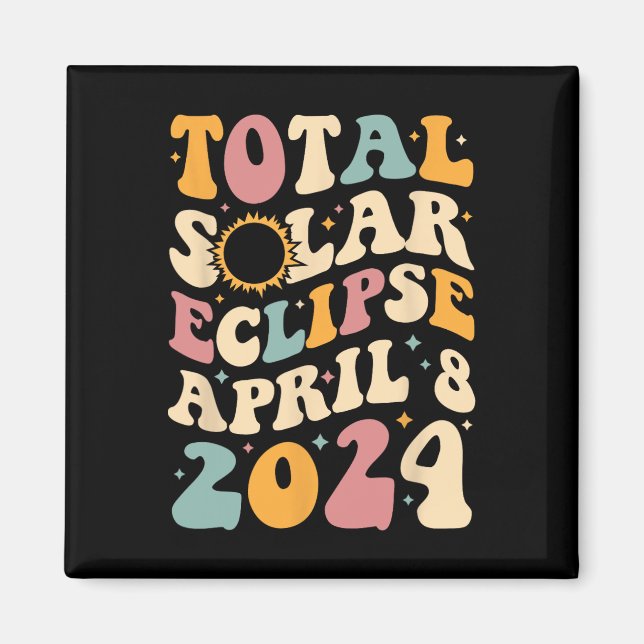 Íman Totalidade 04 08 24 Eclipse Solar Total 2024 Groov (Frente)