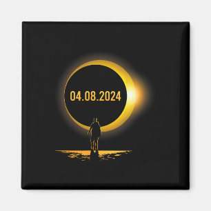 Íman Totalidade 04 08 24 Eclipse Solar Total Engraçado 