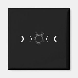 Íman Totalidade das fases da lua do Eclipse solar