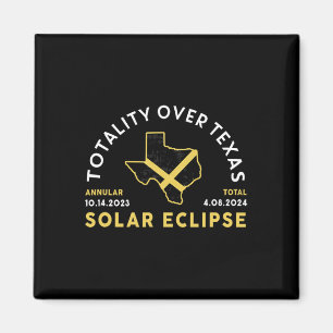Íman Totalidade do Texas Eclipse Solar Total Anual 2024
