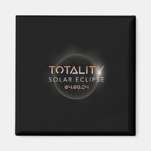 Íman Totalidade Eclipse Solar 4 8 2024 Evento Comemora-
