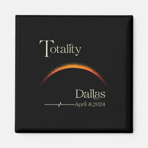Íman Totalidade Eclipse Solar Dallas Texas Total Ce Sol
