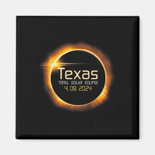 Íman Totalidade Usa do Eclipse Solar Texas 2024