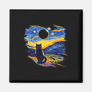 Íman Totality Solar Eclipse 2024 Starry Night Van Gogh