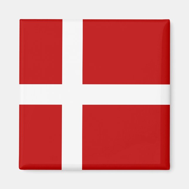 Íman Totalmente Bandeira da Dinamarca (Frente)