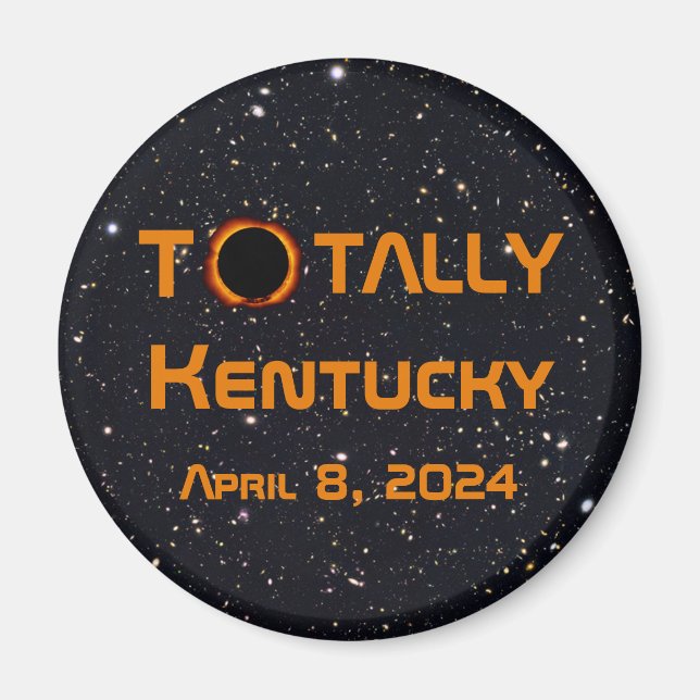 Íman Totalmente Kentucky 2024 Solar Eclipse (Frente)