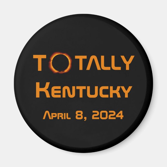 Íman Totalmente Kentucky 2024 Solar Eclipse (Frente)