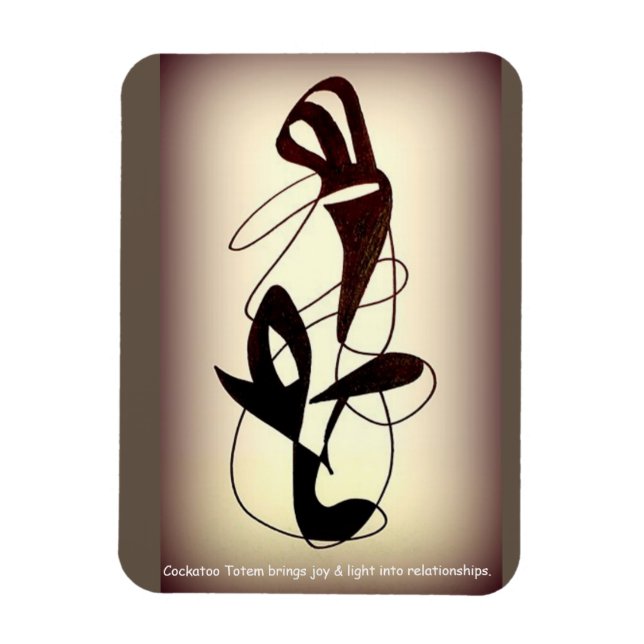 Íman Totem de Cockatoo (Vertical)