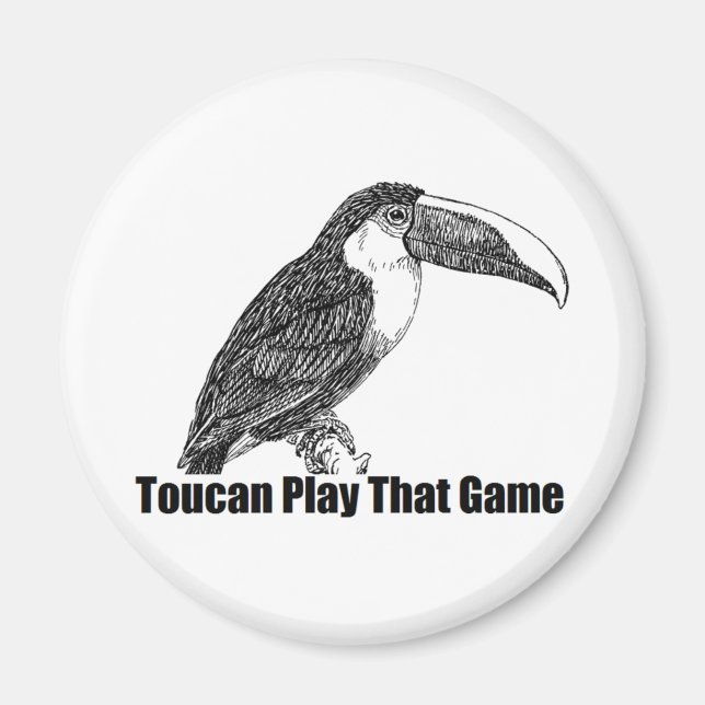 Íman Toucan Jogue Esse Jogo (Frente)
