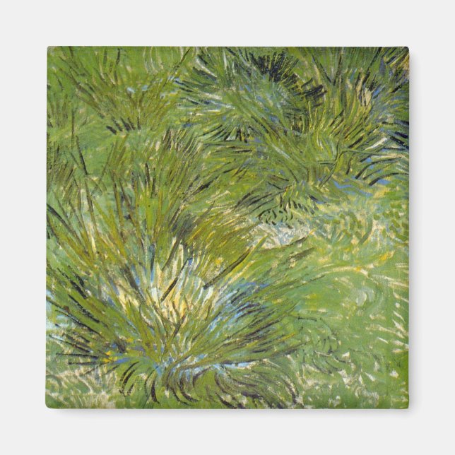 Íman Touceiras de Grama por Vincent van Gogh (Frente)