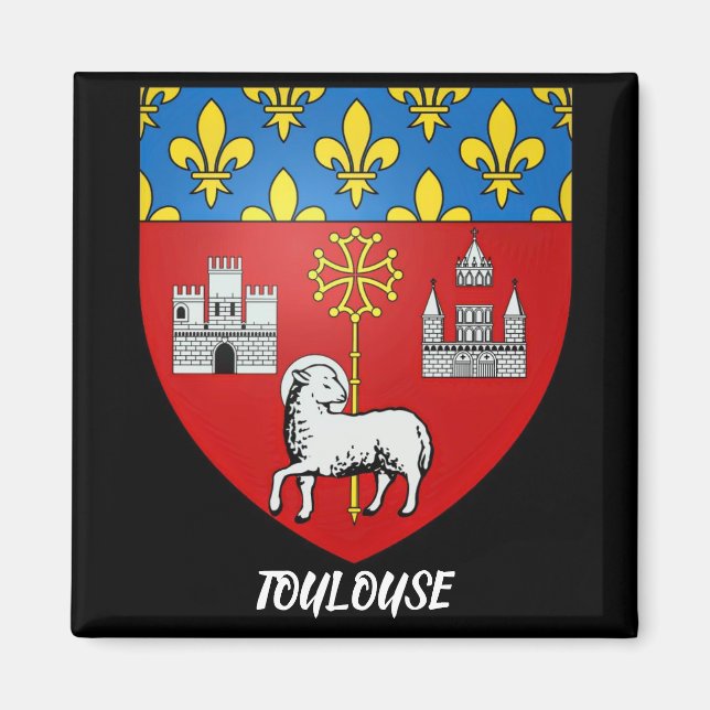 Íman Toulouse France Kitchen Magnet (Frente)