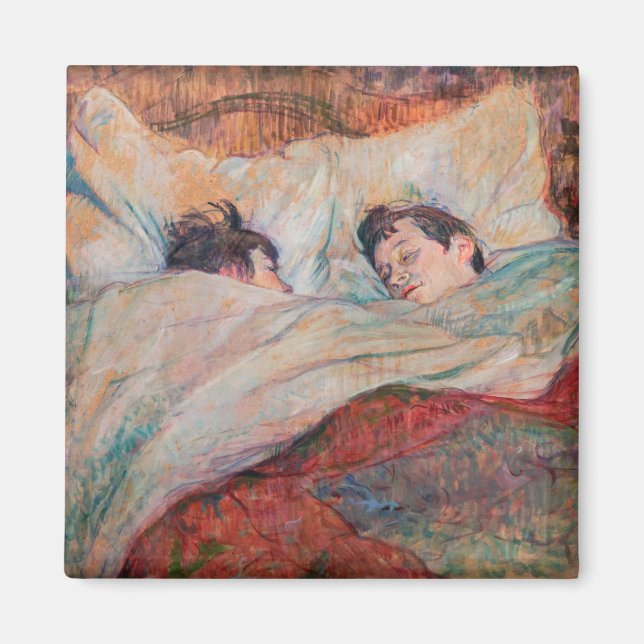 Íman Toulouse-Lautrec - A Cama (Frente)