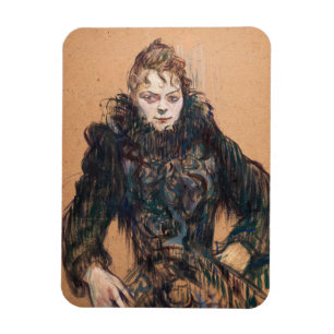 Íman Toulouse-Lautrec - Mulher com um Boa Preto
