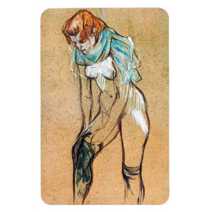 Íman Toulouse-Lautrec - Mulher Puxando suas Meias