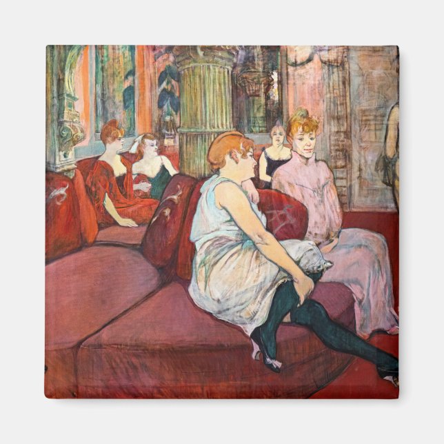 Íman Toulouse-Lautrec - No Salão, Rue des Moulins (Frente)