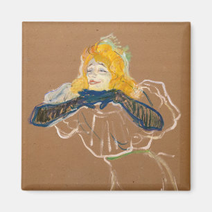 Íman Toulouse-Lautrec - Yvette Guilbert Cantando