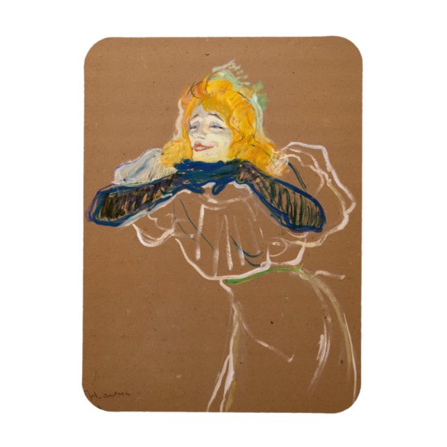 Íman Toulouse-Lautrec - Yvette Guilbert Cantando (Vertical)