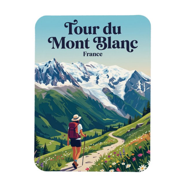 Íman Tour du Mont Blanc França (Vertical)