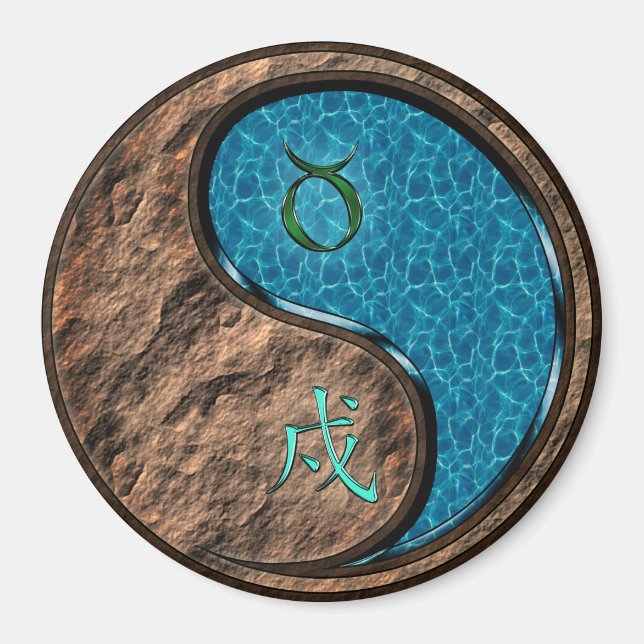 Íman Touro & Cão de Água (Frente)