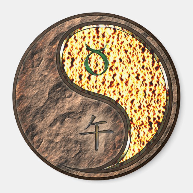 Íman Touro & Cavalo de Fogo (Frente)