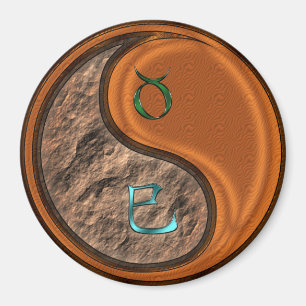 Íman Touro & Cobra de Madeira