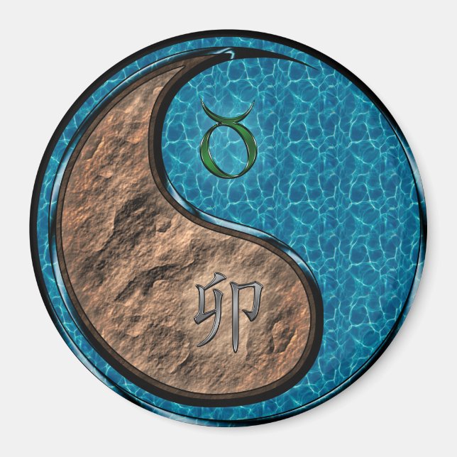 Íman Touro & Coelho de Água (Frente)