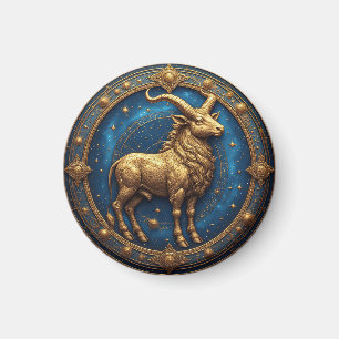 Íman Touro Dourado na Roda Zodiacal Cósmica