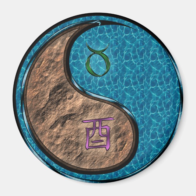 Íman Touro & Galo de Água (Frente)