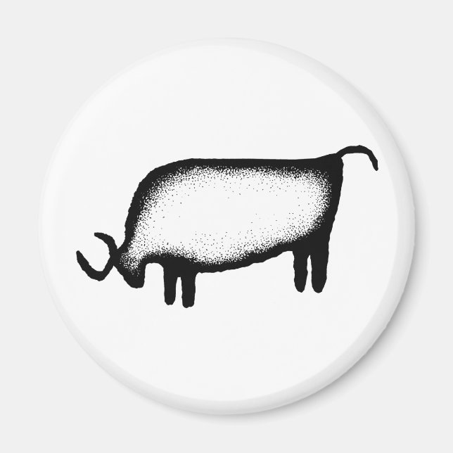 Íman Touro - preto (Frente)