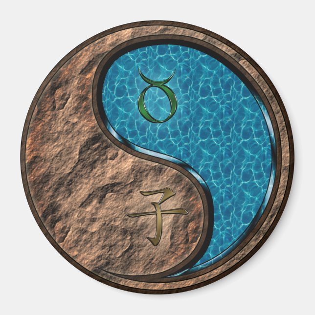 Íman Touro & Rato de Água (Frente)