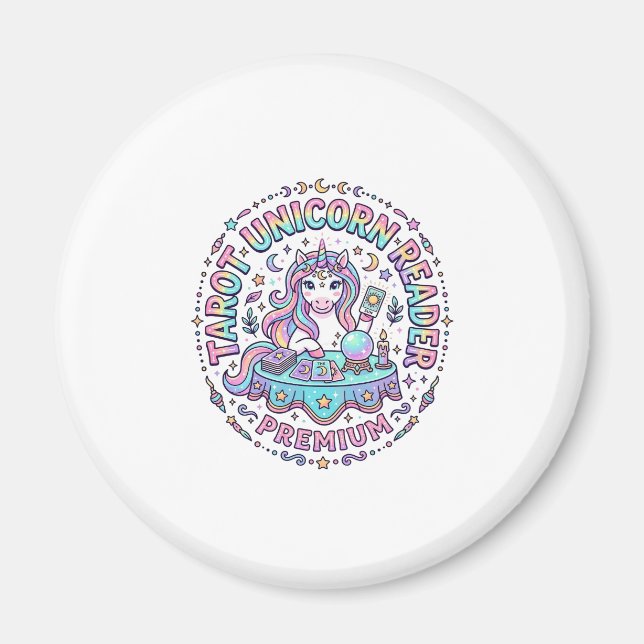Íman Touro Tarot Leitor de Touro Premium Impressão Engr (Frente)
