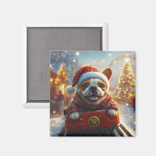 Íman Touro Terrier Cachorro Porta copos Natal