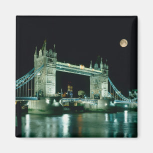 Íman Tower Bridge à Noite, Londres, Inglaterra
