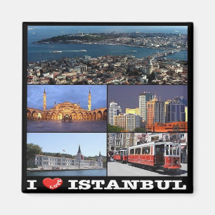 Íman TR - Turquia - Istambul - I Love - Colagem