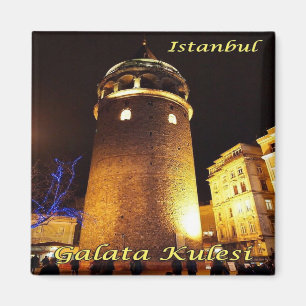 Íman TR - Turquia - Istambul - Torre Galata por Noite