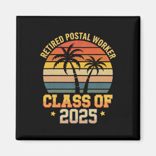 Íman Trabalhador Postal Aposentado Vintage Turma De 202