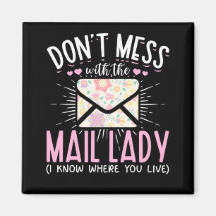 Íman Trabalhadora Postal Esposa Funny Mailman Mulher