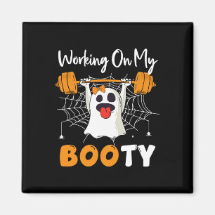Íman Trabalhando No Meu Ghost Boo Gym Halloween Engraça