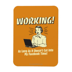 Íman Trabalho: Corte no tempo de Facebook