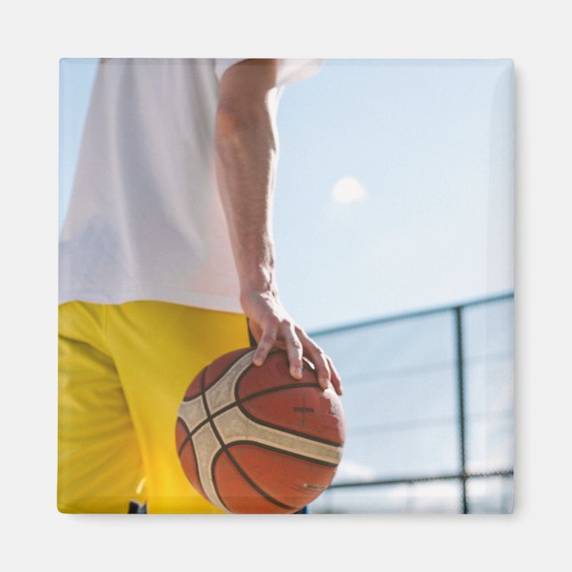 Íman Trabalho de arte de basquetebol (Frente)