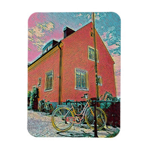Íman Trabalho de arte de bicicleta retroativa
