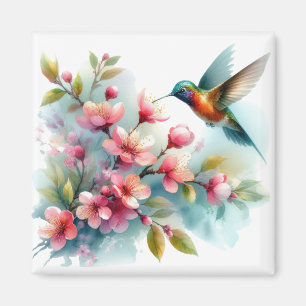 Íman Trabalho de arte de pássaro-primavera