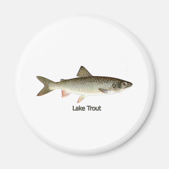 Íman Trabalho de arte do Lago Trout (Frente)