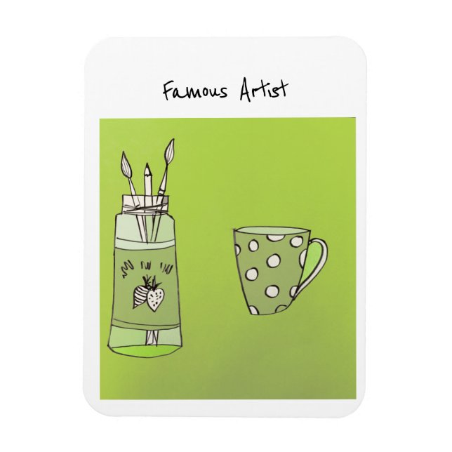 Íman Trabalho de arte do seu filho num ímã fotográfico  (Vertical)