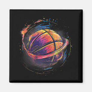 Íman Trabalho de arte Dra de basquetebol de basquetebol
