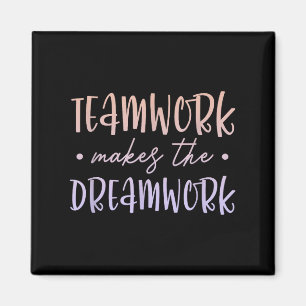 Íman Trabalho em Equipe Torna o Sonho Realidade Motivaç