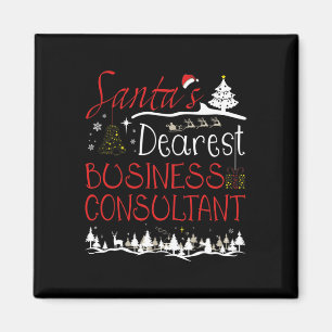 Íman Trabalho Xmas do Consultor de Negócios - Fim de Na