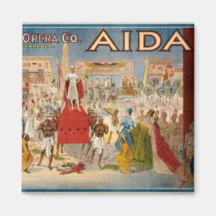 Íman Trabalhos de arte de Aida da ópera do vintage