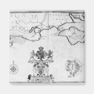 Íman Trace No.7 que mostra a rota da frota da armada