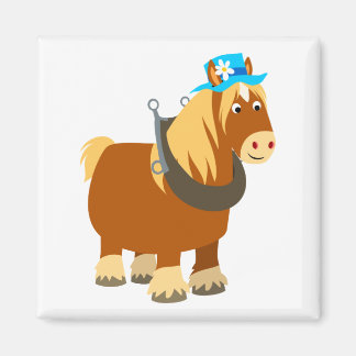 Íman Traço de Cartoon Bonito Magneta Breton Horse